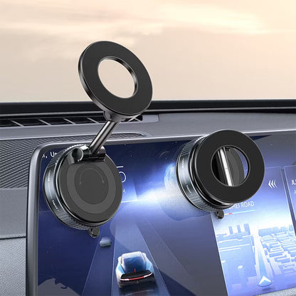 Double-sided Vacuum Magnetic Phone Holder Car/ Kitchen/ Mirror/ Adjustable Foldable